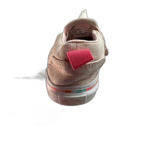 VANS "ASHER" Unicorn Pink Glitter Slip on Shoes US Size 7 - Picture 5 of 8